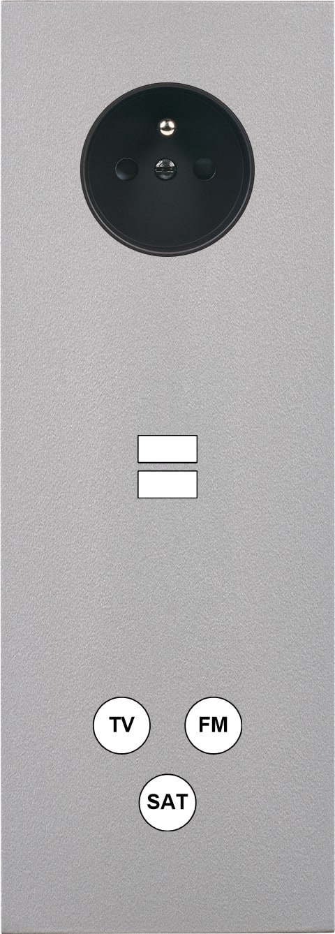 MODELEC - Façade Désir Alu Mat Triple Verticale PC U1 C3