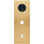 MODELEC - Façade Confidence Laiton Brosse Triple Verticale PCK M1 U1 Vis