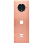 MODELEC - Façade Confidence Laiton Cuivre Satine Triple Verticale PCK M1 U1 Vis