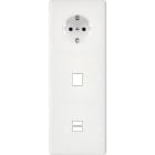 MODELEC - Façade Hitera Terrazzo Blanc Triple Verticale PCK M1 U1