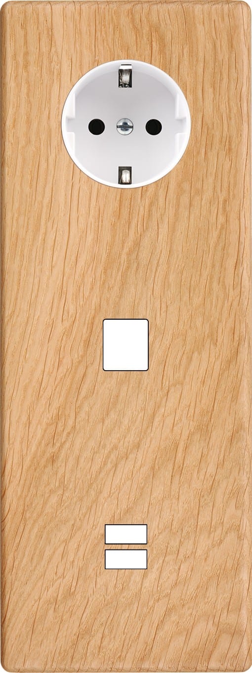 MODELEC - Façade Hitera Chene Clair Triple Verticale PCK M1 U1