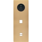 MODELEC - Façade "M" Laiton Sable Triple Verticale 1 Prise 1 Media 1 Chargeur USB magnétiq