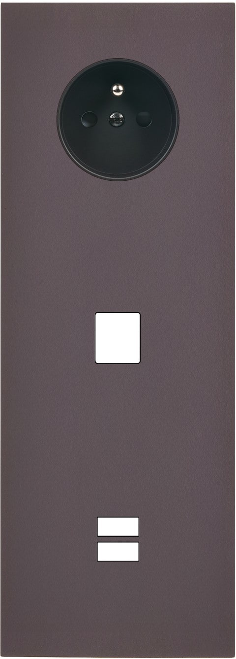 MODELEC - Façade Désir Anthracite Mat Triple Verticale PC M1 U1