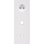 MODELEC - Façade Désir Blanc Mat Triple Verticale PC M1 U1