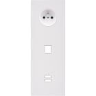 MODELEC - Façade Désir Blanc Mat Triple Verticale PC M1 U1