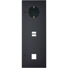 MODELEC - Façade Confidence Laiton Noir Mat Triple Verticale PCK U1 M1 Vis