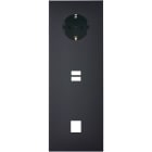 MODELEC - Façade Confidence Laiton Noir Mat Triple Verticale PCK U1 M1