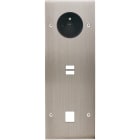 MODELEC - Façade Confidence Laiton Nickel Satine Triple Verticale PC U1 M1 Vis