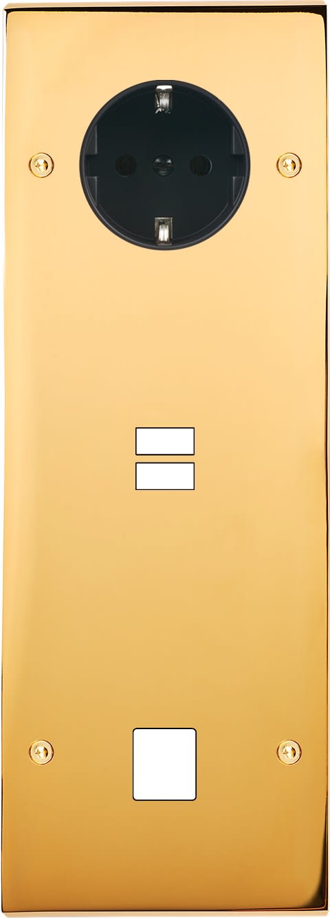 MODELEC - Façade Confidence Laiton Or Miroir Triple Verticale PCK U1 M1 Vis