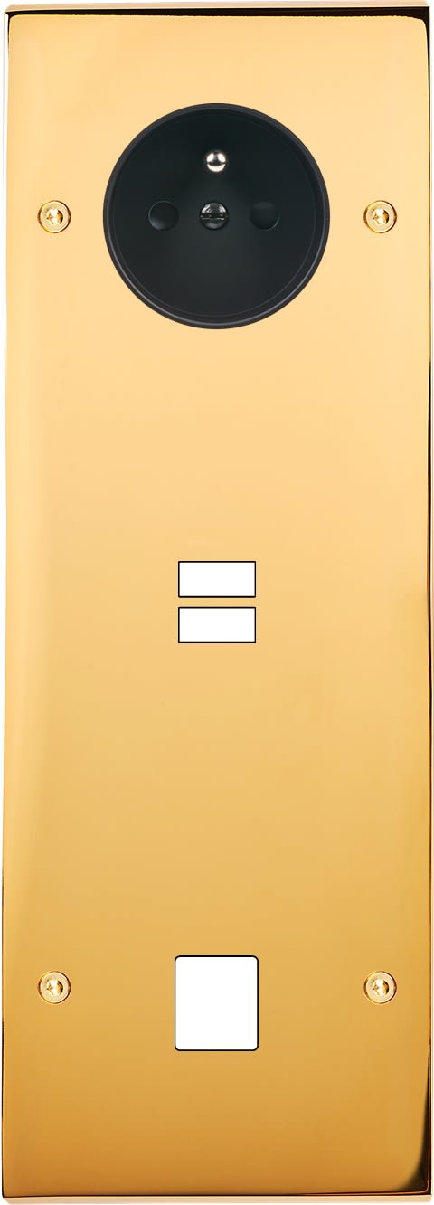 MODELEC - Façade Confidence Laiton Or Miroir Triple Verticale PC U1 M1 Vis