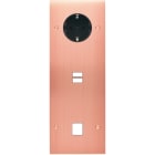 MODELEC - Façade Confidence Laiton Cuivre Satine Triple Verticale PCK U1 M1 Vis