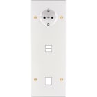 MODELEC - Façade Confidence Laiton Blanc Email Triple Verticale PCK U1 M1 Vis