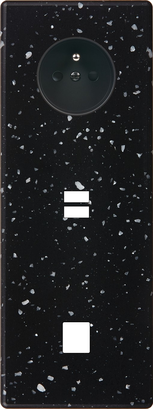 MODELEC - Façade Hitera Terrazzo Noir Triple Verticale PC U1 M1