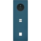 MODELEC - Façade "M" Gris Mat Triple Verticale 1 Prise 1 Chargeur USB 1 Media magnétique