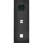 MODELEC - Façade "M" Acier Verni Tripl Vert 1 Prise Schuko 1 Chargeur USB 1 Media magnétiq