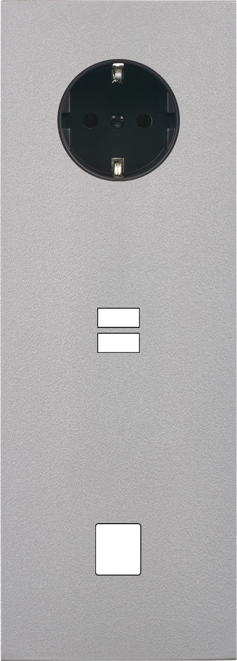 MODELEC - Façade Désir Alu Mat Triple Verticale PCK U1 M1