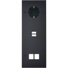 MODELEC - Façade Confidence Laiton Noir Mat Triple Verticale PCK U1 M2 Vis