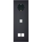 MODELEC - Façade Confidence Laiton Noir Mat Triple Verticale PCK U1 M2