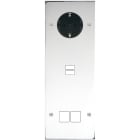 MODELEC - Façade Confidence Laiton Chrome Triple Verticale PCK U1 M2 Vis