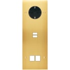 MODELEC - Façade Confidence Laiton Satine Triple Verticale PCK U1 M2 Vis