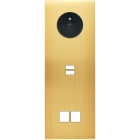 MODELEC - Façade Confidence Laiton Satine Triple Verticale PC U1 M2