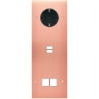 MODELEC - Façade Confidence Laiton Cuivre Satine Triple Verticale PCK U1 M2 Vis