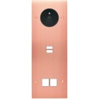 MODELEC - Façade Confidence Laiton Cuivre Satine Triple Verticale PC U1 M2 Vis