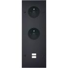 MODELEC - Façade Confidence Laiton Noir Mat Triple Verticale PC Pc U1 Vis
