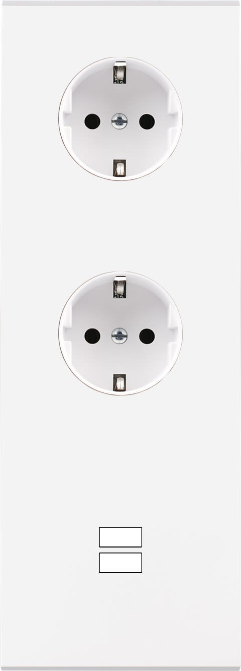 MODELEC - Façade Confidence Laiton Blanc Mat Triple Verticale PCK Pck U1