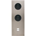 MODELEC - Façade Confidence Laiton Nickel Satine Triple Verticale PC Pc U1