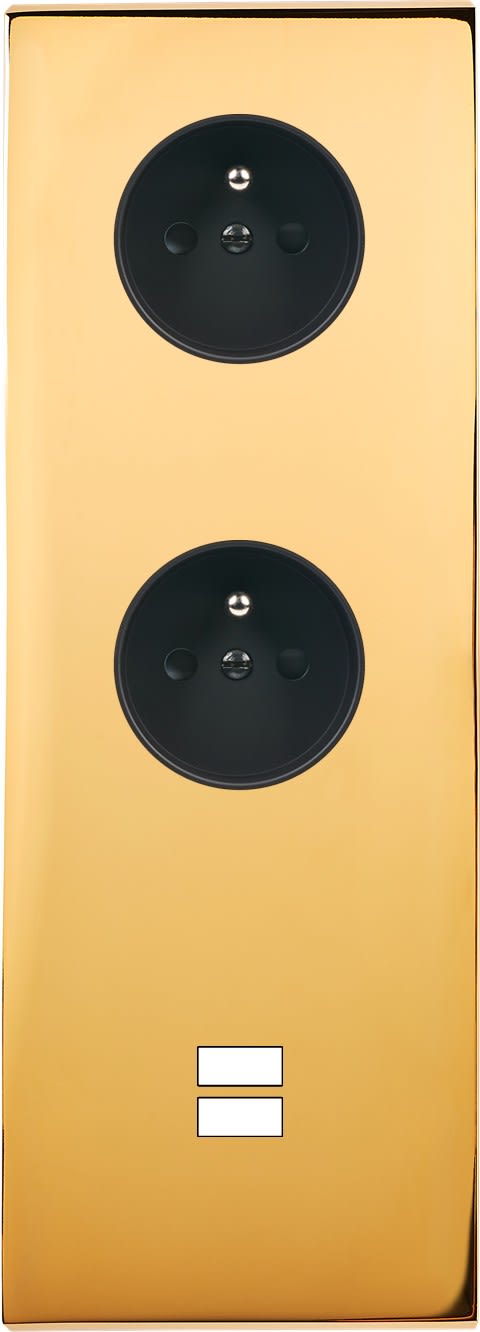 MODELEC - Façade Confidence Laiton Or Miroir Triple Verticale PC Pc U1