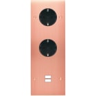 MODELEC - Façade Confidence Laiton Cuivre Satine Triple Verticale PCK Pck U1 Vis