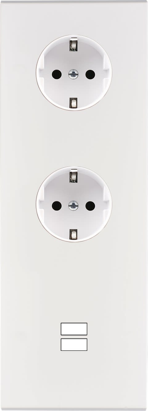 MODELEC - Façade Confidence Laiton Blanc Email Triple Verticale PCK Pck U1