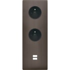 MODELEC - Façade "M" Laiton Canon Fusil Tripl Verti 1 Prise 1 Prise 1 Chargeur USB Sansvis