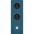 MODELEC - Façade "M" Gris Mat Triple Verticale 1 Prise 1 Prise 1 Chargeur USB magnétique