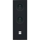 MODELEC - Façade Désir Noir Mat Triple Verticale PC Pc U1