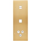 MODELEC - Façade Confidence Laiton Brosse Triple Verticale U1 M1 C3 Vis