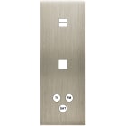 MODELEC - Façade Confidence Laiton Acier Brosse Triple Verticale U1 M1 C3