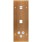 MODELEC - Façade Confidence Laiton Vieux Bronze Triple Verticale U1 M1 C3 Vis