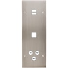 MODELEC - Façade Confidence Laiton Nickel Satine Triple Verticale U1 M1 C3 Vis