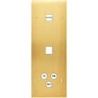 MODELEC - Façade Confidence Laiton Satine Triple Verticale U1 M1 C3 Vis