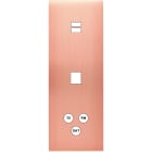 MODELEC - Façade Confidence Laiton Cuivre Satine Triple Verticale U1 M1 C3