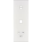 MODELEC - Façade Confidence Laiton Blanc Email Triple Verticale U1 M1 C3