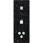 MODELEC - Façade Hitera Terrazzo Noir Triple Verticale U1 M1 C3