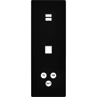 MODELEC - Facade M Noir Mat Triple Verticale 1 Chargeur USB 1 Media 1 Tv-Fm-Sat magnetiq