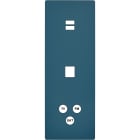 MODELEC - Façade "M" Gris Mat Triple Verticale 1 Chargeur USB 1 Media 1 Tv-Fm-Sat magnétiq