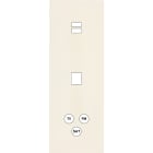 MODELEC - Façade Désir Ivoire Mat Triple Verticale U1 M1 C3