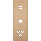 MODELEC - Façade Désir Doré Mat Triple Verticale U1 M1 C3