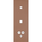 MODELEC - Façade Désir Moka Mat Triple Verticale U1 M1 C3