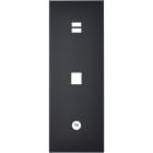 MODELEC - Façade Confidence Laiton Noir Mat Triple Verticale U1 M1 C1